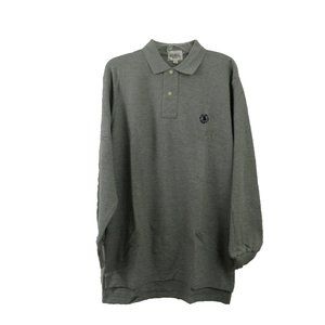 Mens Shirt Large Gray Royal County of Berkshire Polo Club Golf Long Sleeve NEW
